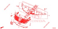 GRILL, VORNE/ZIERLEISTE  für Honda CIVIC 1.4 S 5 Türen 6 gang-Schaltgetriebe 2016