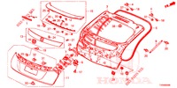 HECKKLAPPENPLATTE(2D)  für Honda CIVIC 1.4 S 5 Türen 6 gang-Schaltgetriebe 2016