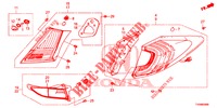 HECKLEUCHTE/KENNZEICHENBELEUCHTUNG (PGM FI)  für Honda CIVIC 1.4 SE 5 Türen 6 gang-Schaltgetriebe 2016