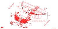 GRILL, VORNE/ZIERLEISTE  für Honda CIVIC 1.8 ES 5 Türen 6 gang-Schaltgetriebe 2016