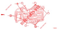 GUMMITUELLE (INFERIEUR) für Honda CIVIC 1.8 ES 5 Türen 6 gang-Schaltgetriebe 2016