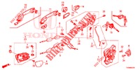 TUERSCHLOESSER, VORNE/AEUSSERER GRIFF  für Honda CIVIC 1.8 ES 5 Türen 6 gang-Schaltgetriebe 2016