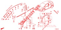 ZIERLEISTE/SCHUTZ  für Honda CIVIC 1.8 ES 5 Türen 6 gang-Schaltgetriebe 2016