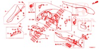 INSTRUMENT, ZIERSTUECK (RH) für Honda CIVIC 1.8 EX 5 Türen 6 gang-Schaltgetriebe 2016