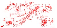 TUERSCHLOESSER, VORNE/AEUSSERER GRIFF  für Honda CIVIC 1.8 EX 5 Türen 6 gang-Schaltgetriebe 2016