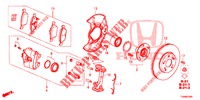 VORDERRADBREMSE  für Honda CIVIC 1.8 EX 5 Türen 6 gang-Schaltgetriebe 2016