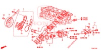 WASSERPUMPE/THERMOSTAT (1.4L) für Honda CIVIC 1.8 EX 5 Türen 6 gang-Schaltgetriebe 2016
