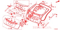 HECKKLAPPENPLATTE(2D)  für Honda CIVIC 1.8 S 5 Türen 6 gang-Schaltgetriebe 2016