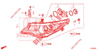 SCHEINWERFER  für Honda CIVIC 1.8 S 5 Türen 6 gang-Schaltgetriebe 2016