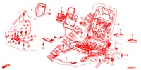 VORNE SITZKOMPONENTEN (G.) (SIEGE REGLAGE MANUEL) für Honda CIVIC 1.8 S 5 Türen 6 gang-Schaltgetriebe 2016