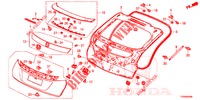 HECKKLAPPENPLATTE(2D)  für Honda CIVIC 1.8 SE 5 Türen 6 gang-Schaltgetriebe 2016