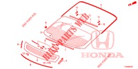 WINDSCHUTZSCHEIBE, VORNE/ HECKFENSTER  für Honda CIVIC 1.8 SE 5 Türen 6 gang-Schaltgetriebe 2016