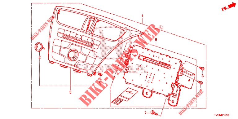 AUDIOEINHEIT (1) für Honda CIVIC 1.8 SE 5 Türen 6 gang-Schaltgetriebe 2016