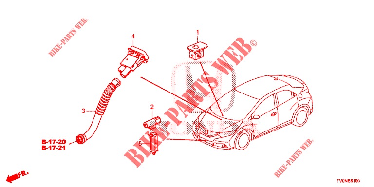 KLIMAANLAGE (CAPTEUR) für Honda CIVIC 1.8 SE 5 Türen 6 gang-Schaltgetriebe 2016
