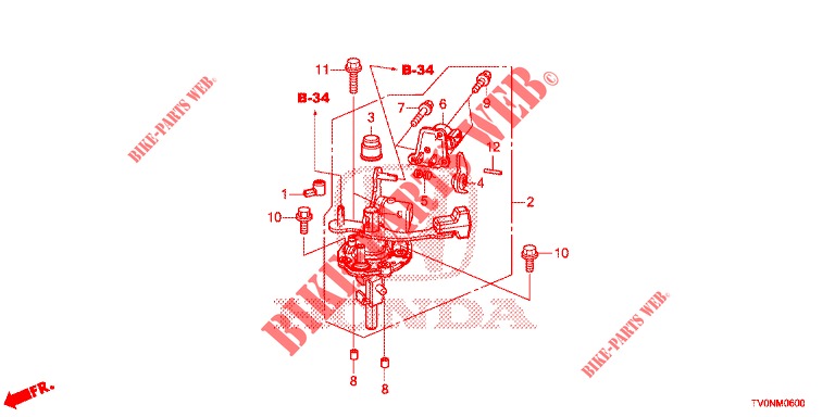 SCHALTHEBEL(MT)  für Honda CIVIC 1.8 SE 5 Türen 6 gang-Schaltgetriebe 2016