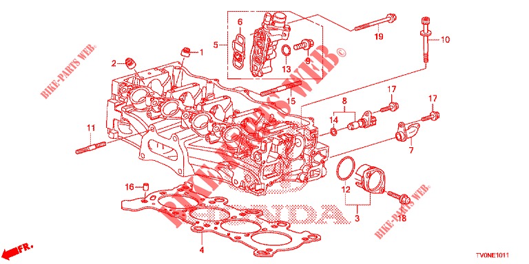 SPULENVENTIL/ OELDRUCKSENSOR (1.8L) für Honda CIVIC 1.8 SE 5 Türen 6 gang-Schaltgetriebe 2016
