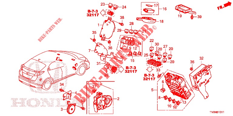 STEUERGERAT (CABINE) (1) (RH) für Honda CIVIC 1.8 SE 5 Türen 6 gang-Schaltgetriebe 2016