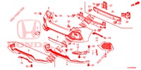 HINTERER STOSSFAENGER  für Honda CIVIC 1.0 ES 5 Türen 6 gang-Schaltgetriebe 2017