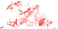 TUERSCHLOESSER, HINTEN/AEUSSERER GRIFF  für Honda CIVIC 1.0 ES 5 Türen 6 gang-Schaltgetriebe 2017