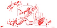 TUERSCHLOESSER, HINTEN/AEUSSERER GRIFF  für Honda CIVIC 1.0 EXGT 5 Türen 6 gang-Schaltgetriebe 2017