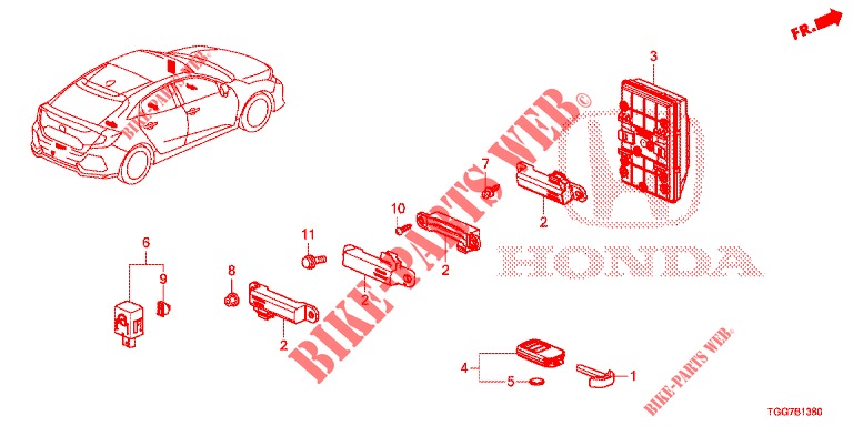 MODUL EINHEIT KAROSSERIESTEUERUNG für Honda CIVIC 1.0 EXGT 5 Türen 6 gang-Schaltgetriebe 2017