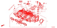 ANSAUGKRUEMMER (1.5L) für Honda CIVIC 1.5 PRESTIGE 5 Türen 6 gang-Schaltgetriebe 2017