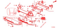 HINTERER STOSSFAENGER  für Honda CIVIC 1.5 PRESTIGE 5 Türen 6 gang-Schaltgetriebe 2017