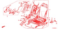 VORNE SITZKOMPONENTEN (D.) (HAUTEUR MANUELLE) (2) für Honda CIVIC 1.5 PRESTIGE 5 Türen 6 gang-Schaltgetriebe 2017