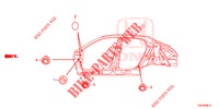 GUMMITUELLE (LATERAL) für Honda CIVIC 1.5 SPORT 5 Türen 6 gang-Schaltgetriebe 2017