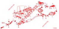 AUSPUFFROHR/SCHALLDAEMPFER (1.5L) (1) für Honda CIVIC 1.5 PRESTIGE 5 Türen 6 gang-Schaltgetriebe 2018