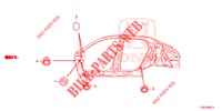 GUMMITUELLE (LATERAL) für Honda CIVIC 1.5 PRESTIGE 5 Türen 6 gang-Schaltgetriebe 2018