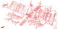RUECKSITZ/SITZGURT,(2D)  für Honda CIVIC 1.5 PRESTIGE 5 Türen 6 gang-Schaltgetriebe 2018