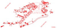 AUSPUFFROHR/SCHALLDAEMPFER (1,0 L) für Honda CIVIC  1.0 S 5 Türen 6 gang-Schaltgetriebe 2017