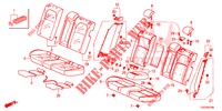 RUECKSITZ/SITZGURT,(2D)  für Honda CIVIC  1.0 S 5 Türen 6 gang-Schaltgetriebe 2017