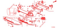 HINTERER STOSSFAENGER  für Honda CIVIC  1.0 SE 5 Türen 6 gang-Schaltgetriebe 2017