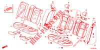 RUECKSITZ/SITZGURT,(2D)  für Honda CIVIC  1.0 SE 5 Türen 6 gang-Schaltgetriebe 2017
