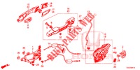 TUERSCHLOESSER, HINTEN/AEUSSERER GRIFF  für Honda CIVIC  1.0 SE 5 Türen 6 gang-Schaltgetriebe 2017