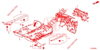 BODENMATTE/ISOLATOR  für Honda CIVIC  1.0 S 5 Türen 6 gang-Schaltgetriebe 2018