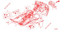 BODENMATTE/ISOLATOR  für Honda CIVIC 1.8 SE 5 Türen 6 gang-Schaltgetriebe 2013
