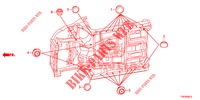 GUMMITUELLE (INFERIEUR) für Honda CIVIC 1.8 SE 5 Türen 6 gang-Schaltgetriebe 2013