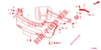 HINTERER STOSSFAENGER  für Honda CIVIC 1.8 SE 5 Türen 6 gang-Schaltgetriebe 2013