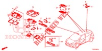 INNENLEUCHTE  für Honda CIVIC 1.8 SE 5 Türen 6 gang-Schaltgetriebe 2013