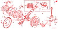 KURBELWELLE/KOLBEN (1.8L) für Honda CIVIC 1.8 SE 5 Türen 6 gang-Schaltgetriebe 2013