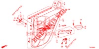 TUERVERKLEIDUNG, HINTEN(4D)  für Honda CIVIC 1.8 SE 5 Türen 6 gang-Schaltgetriebe 2013