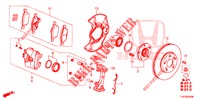 VORDERRADBREMSE  für Honda CIVIC 1.8 SE 5 Türen 6 gang-Schaltgetriebe 2013