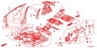 BODEN/INNENBLECHE  für Honda CIVIC DIESEL 1.6 EX 5 Türen 6 gang-Schaltgetriebe 2014