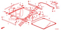 DACHVERKLEIDUNG/SONNENBLENDE/SCHIEBEFENSTER  für Honda CIVIC DIESEL 1.6 EX 5 Türen 6 gang-Schaltgetriebe 2014