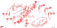 EINPARKSENSOR  für Honda CIVIC DIESEL 1.6 EX 5 Türen 6 gang-Schaltgetriebe 2014