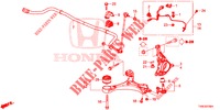 GELENK, VORNE  für Honda CIVIC DIESEL 1.6 EX 5 Türen 6 gang-Schaltgetriebe 2014