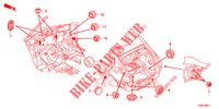 GUMMITUELLE (ARRIERE) für Honda CIVIC DIESEL 1.6 EX 5 Türen 6 gang-Schaltgetriebe 2014